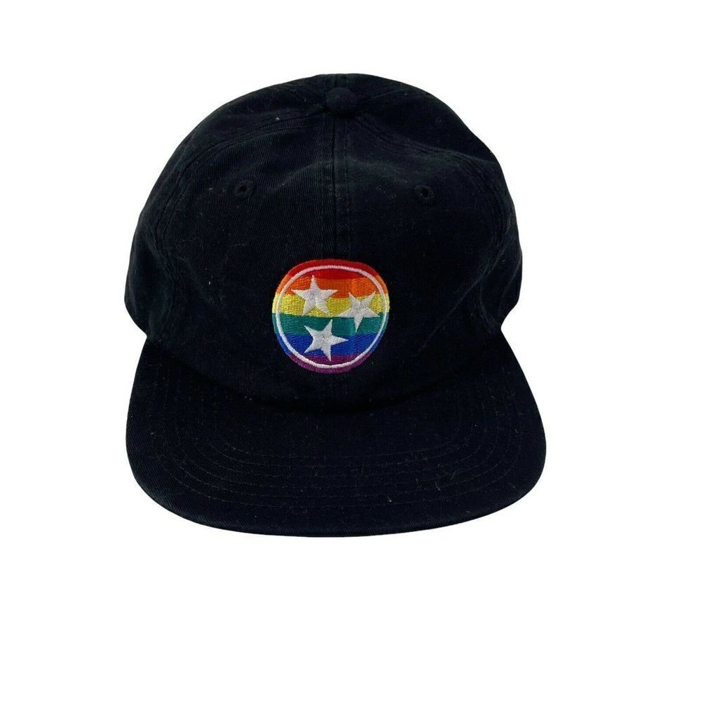 AS Colour Hat Tennessee Tri Star Rainbow Pride James Flat Bill Strap Back OS Cap